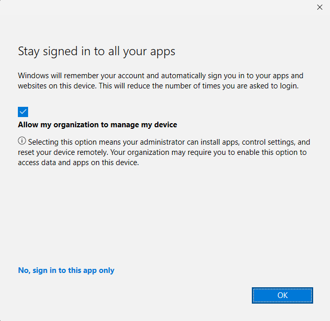 app sign in